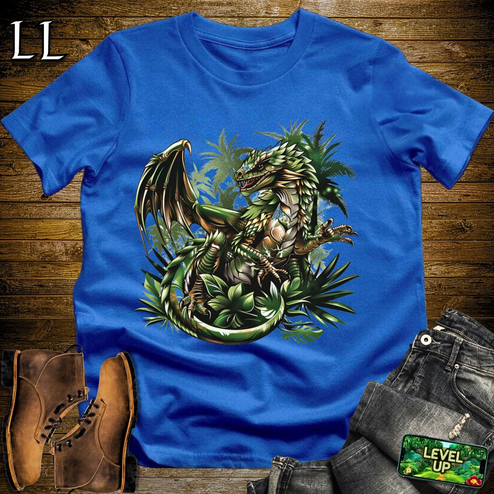 Jungle Dragon Softstyle Tee - Royal - LegacyLayers