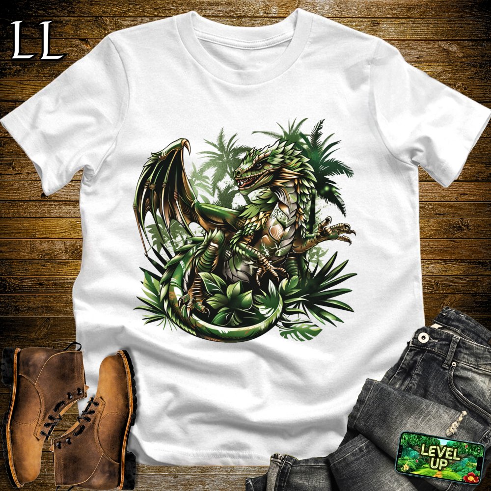 Jungle Dragon Softstyle Tee - White - LegacyLayers