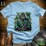 Jungle Gorilla Samurai Light Blue | Warrior Animal Tee
