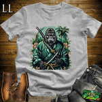 Jungle Gorilla Samurai Sport Grey | Warrior Animal Tee