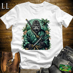 Jungle Gorilla Samurai White | Warrior Animal Tee