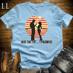Just The Tip Cigar Softstyle T-Shirt Light Blue | Funny Cigar Tee