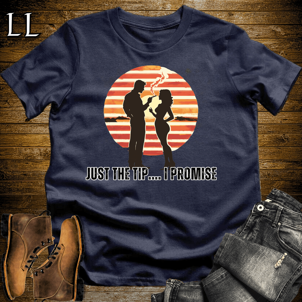 Just The Tip Cigar Softstyle T-Shirt Navy | Funny Cigar Tee
