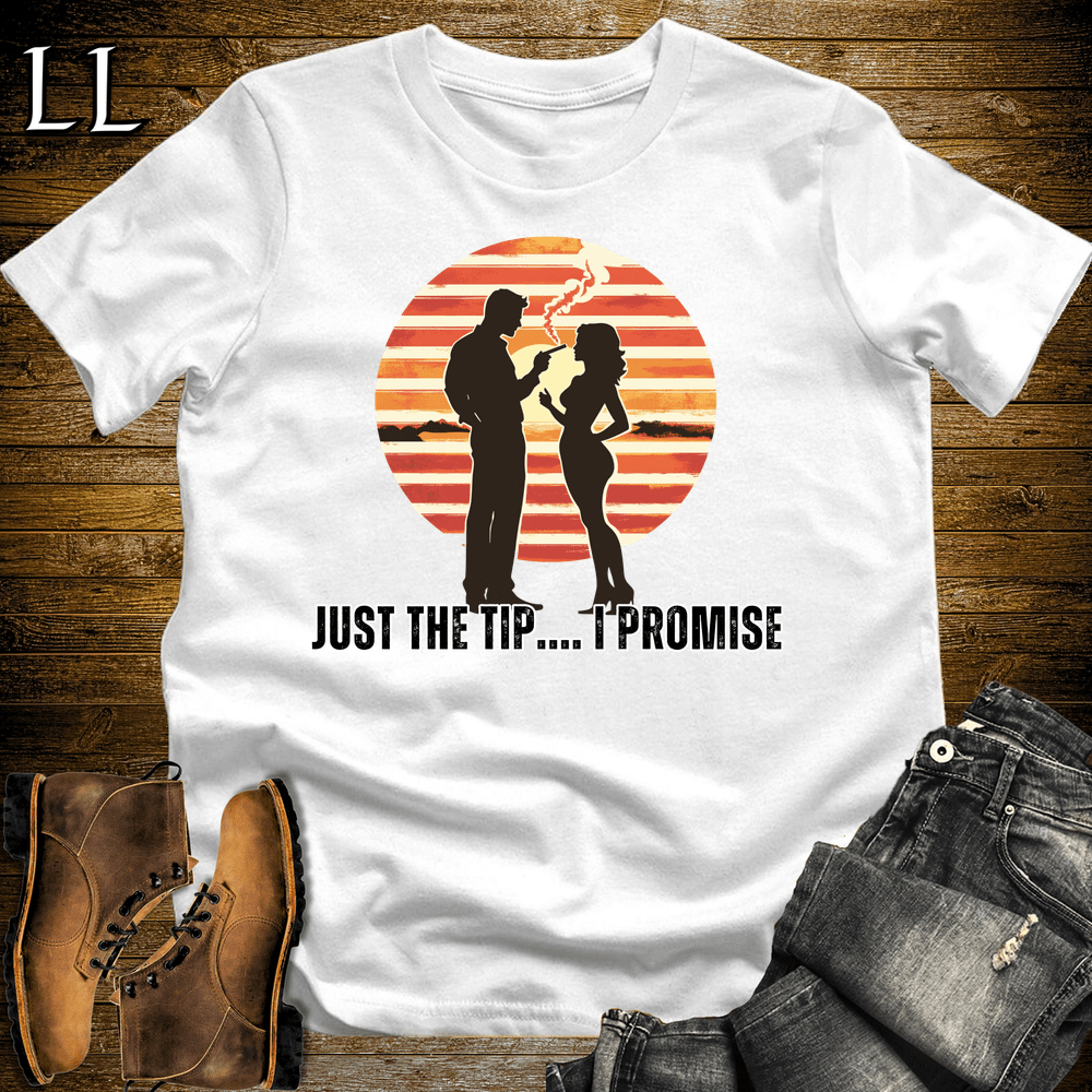 Just The Tip Cigar Softstyle T-Shirt White | Funny Cigar Tee