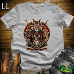 Kangaroo Samurai Sport Grey | Bouncing Warrior Tee
