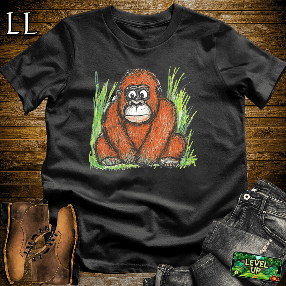 Kids Art Gorilla Black | Playful Artist Shirt