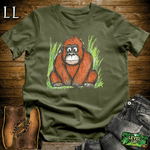 Kids Art Gorilla Military Green | Playful Artist Shirt