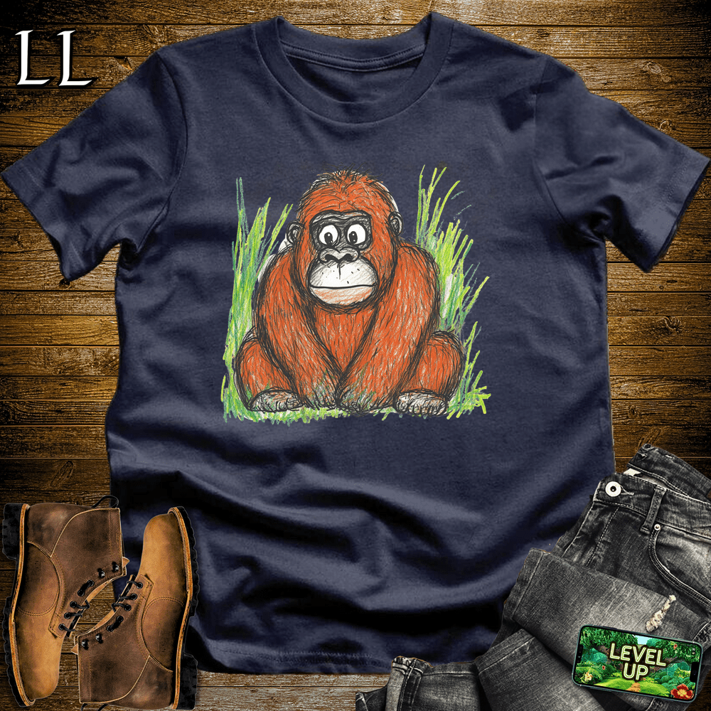 Kids Art Gorilla Navy | Playful Artist Shirt