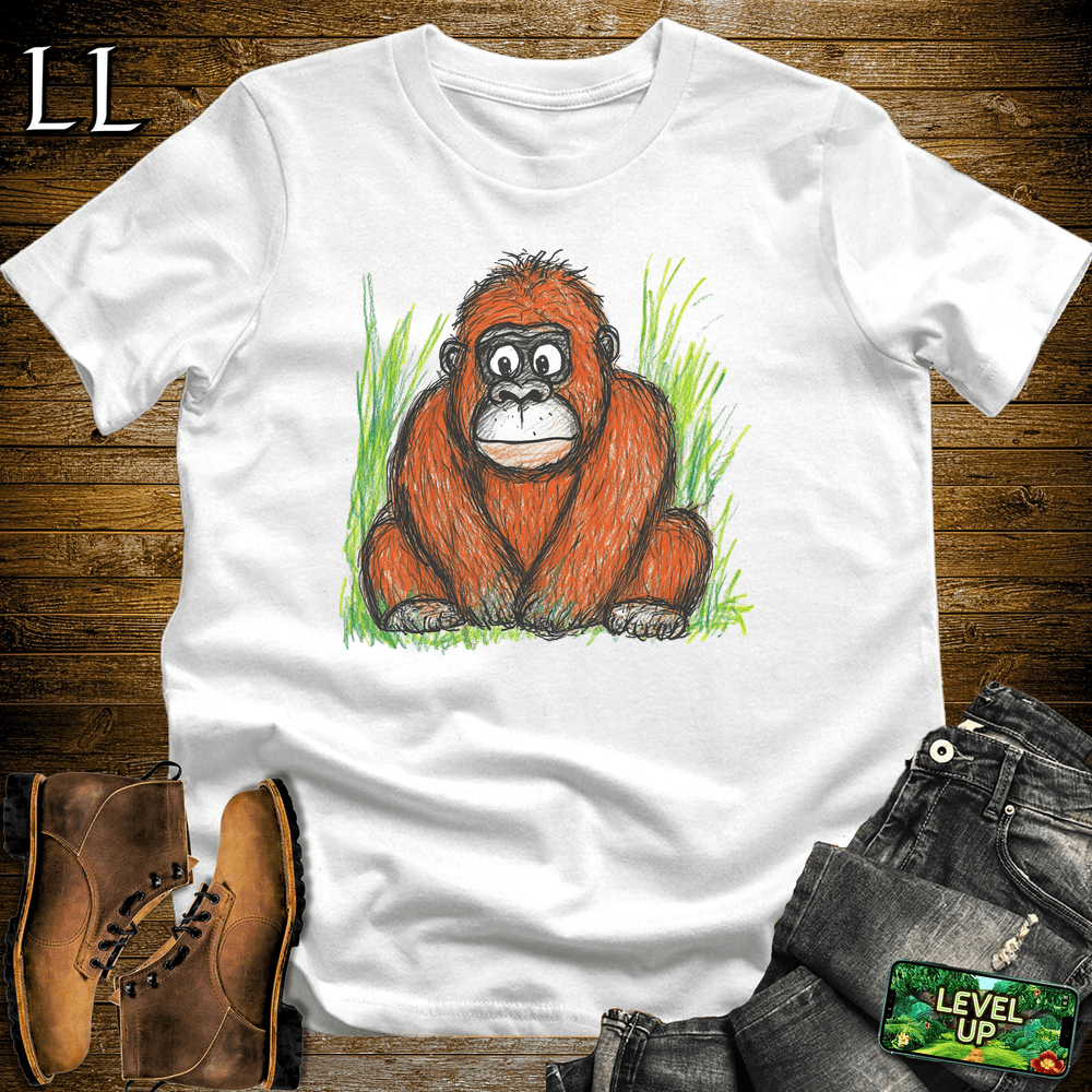 Kids Art Gorilla White | Playful Artist Shirt