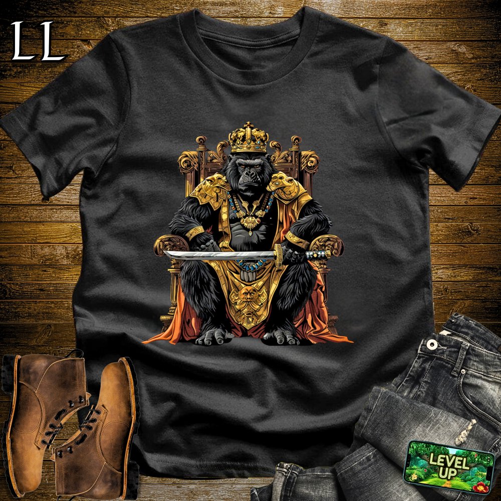 King Gorilla Samurai Black | Royal Warrior Tee