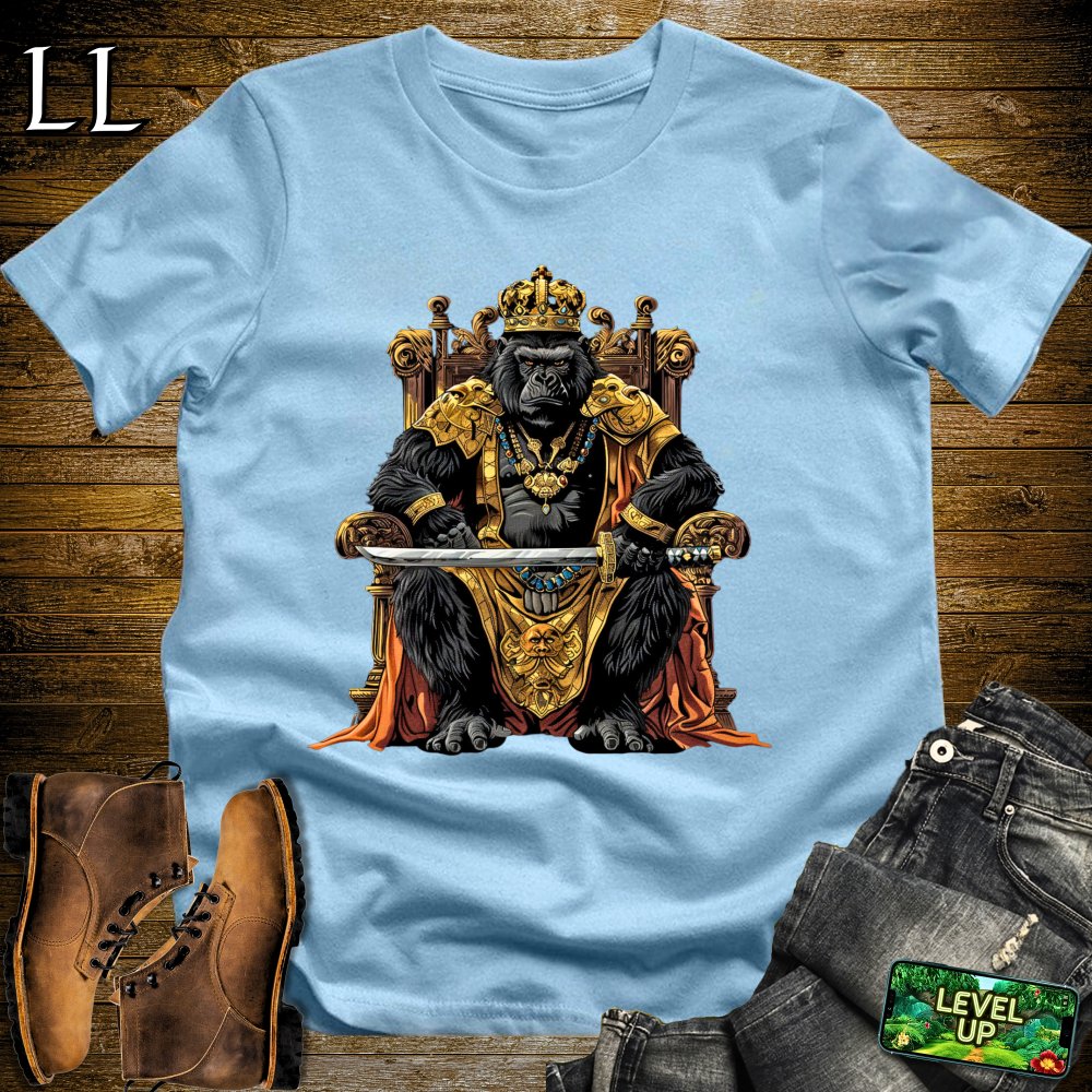 King Gorilla Samurai Light Blue | Royal Warrior Tee