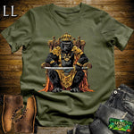 King Gorilla Samurai Military Green | Royal Warrior Tee