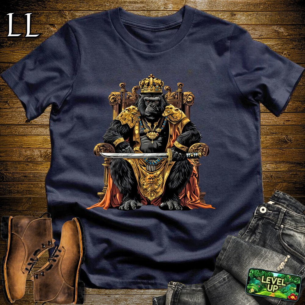 King Gorilla Samurai Softstyle Tee - Navy - LegacyLayers