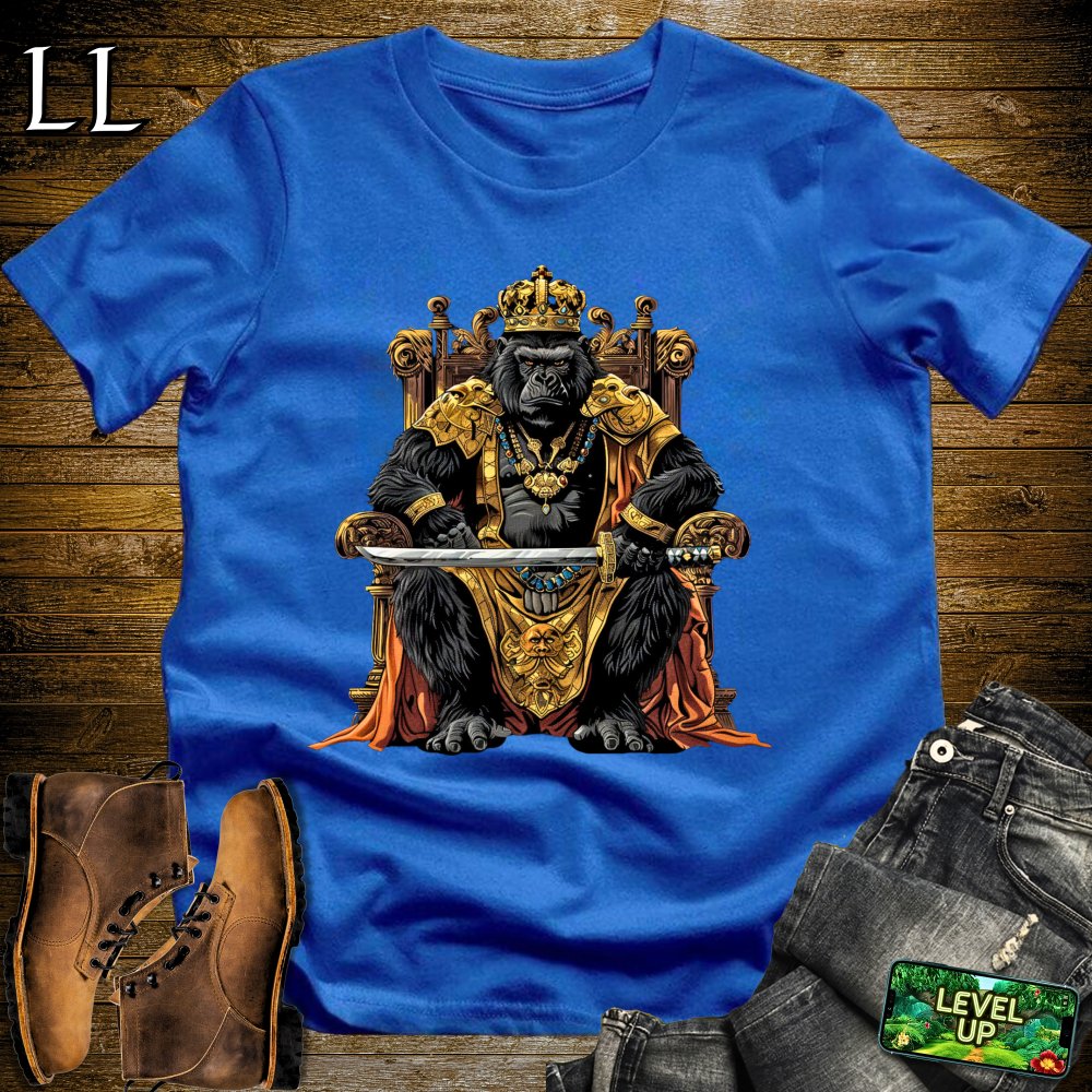 King Gorilla Samurai Softstyle Tee - Royal - LegacyLayers