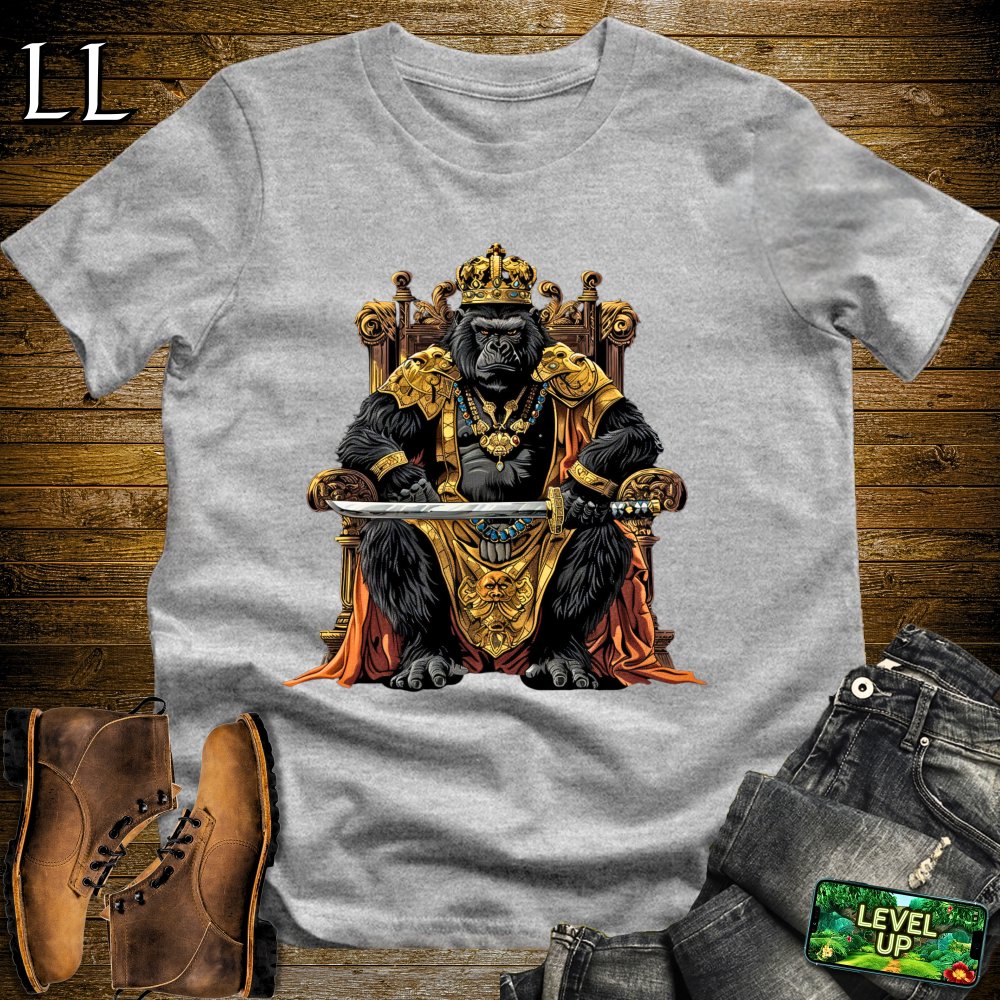 King Gorilla Samurai Softstyle Tee - Sport Grey - LegacyLayers