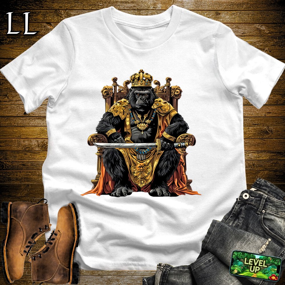 King Gorilla Samurai White | Royal Warrior Tee