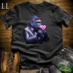 Kiss Me Gorilla Black | Funny Romantic Gorilla Shirt