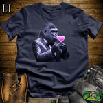 Kiss Me Gorilla Navy | Funny Romantic Gorilla Shirt