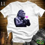 Kiss Me Gorilla White | Funny Romantic Gorilla Shirt