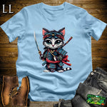 Kitten Samurai Black | Playful Young Warrior Tee