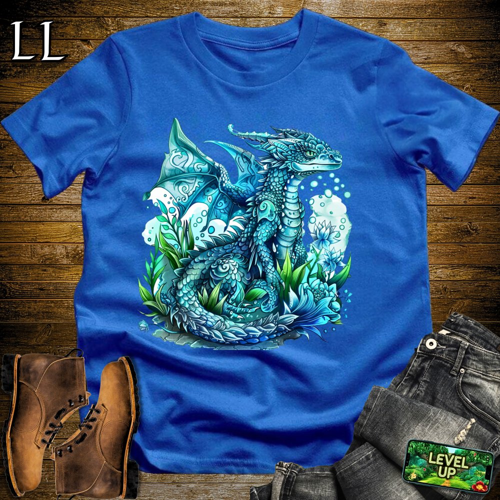 Lagoon Dragon Softstyle Tee - Royal - LegacyLayers