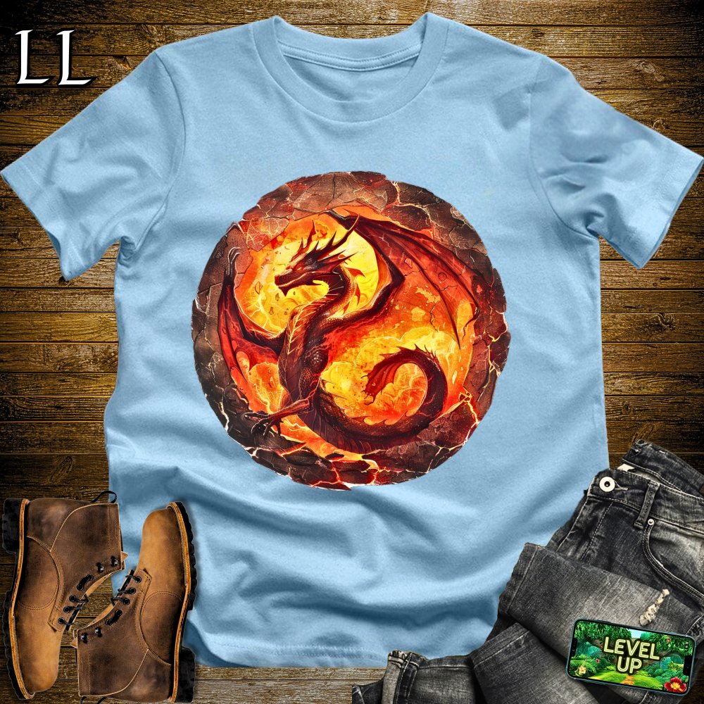 Lava Dragon Softstyle Tee - Light Blue - LegacyLayers