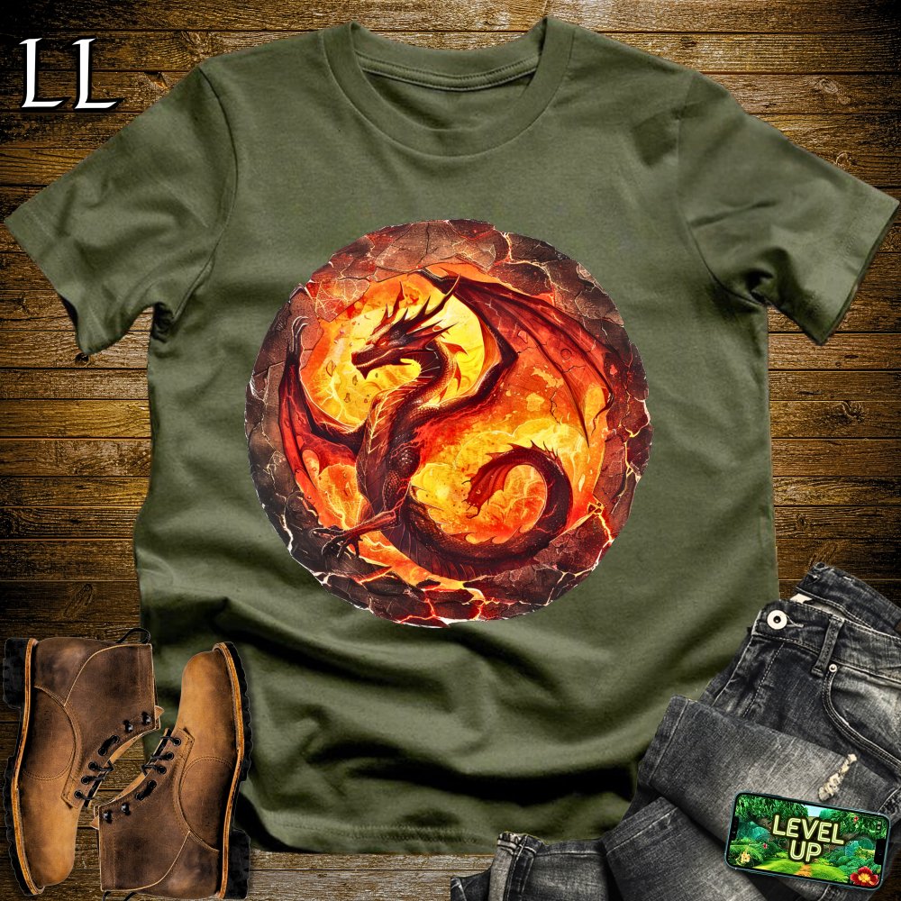 Lava Dragon Softstyle Tee - Military Green - LegacyLayers