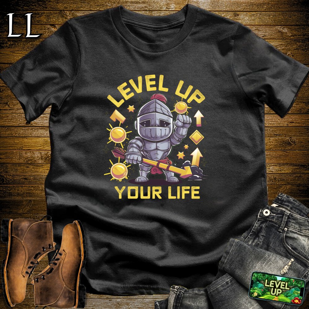 Level Up Your Life Softstyle Tee - Black - LegacyLayers