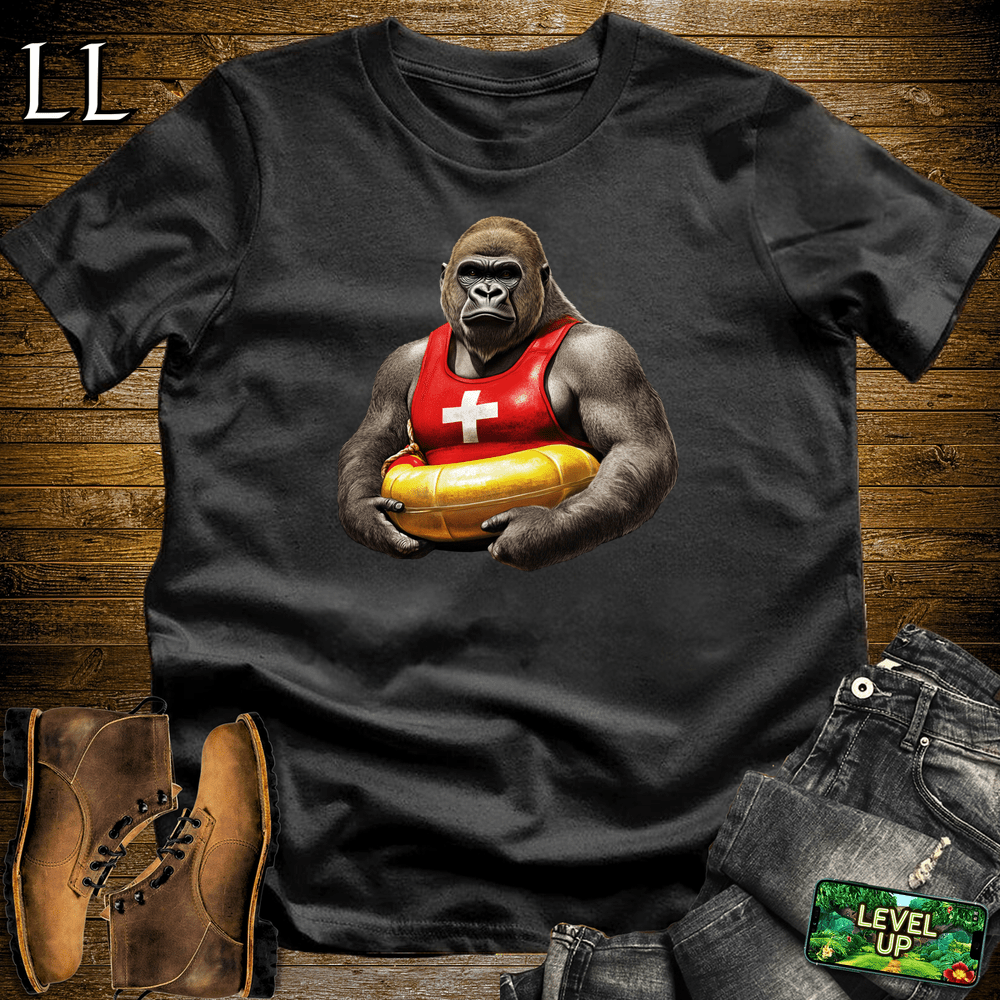 Lifeguard Gorilla Black | Beach Hero Tee