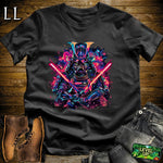 Light Saber Samurai White | Sci-Fi Warrior Tee