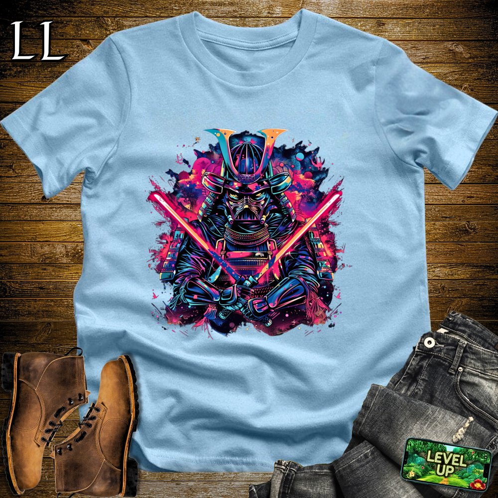 Light Saber Samurai Softstyle Tee - Light Blue - LegacyLayers