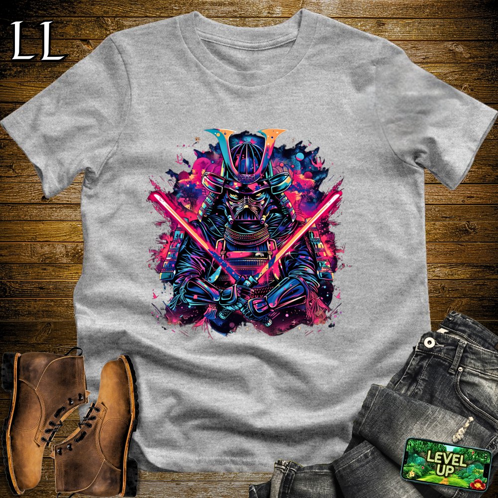 Light Saber Samurai Sport Grey | Sci-Fi Warrior Tee