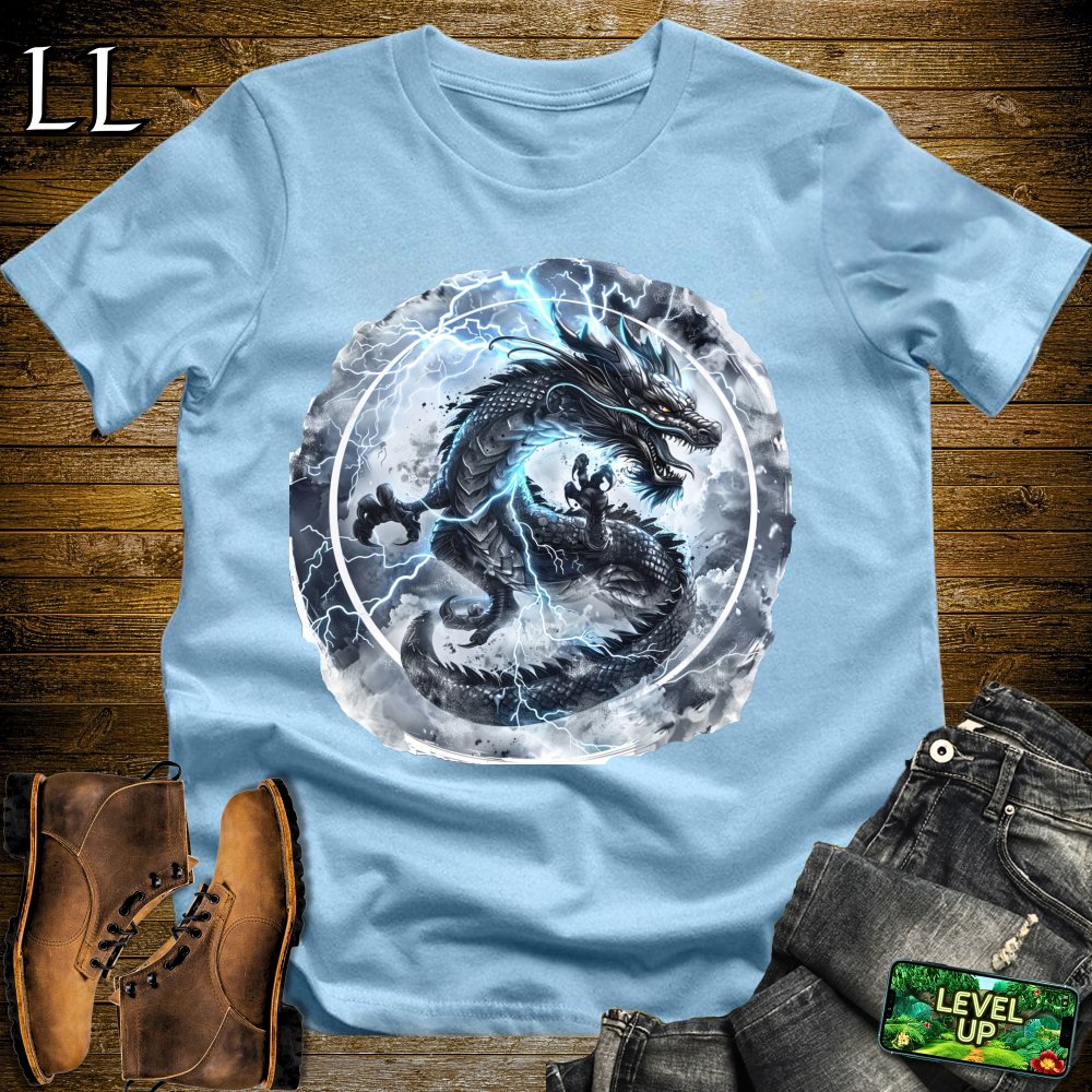 Lightning Dragon Softstyle Tee - Light Blue - LegacyLayers