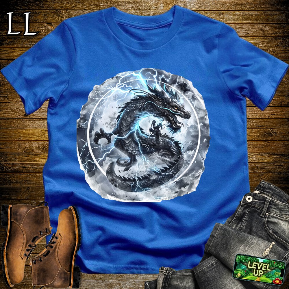 Lightning Dragon Softstyle Tee - Royal - LegacyLayers