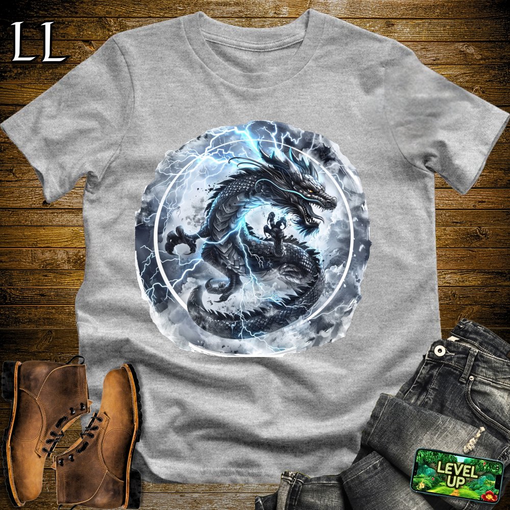 Lightning Dragon Softstyle Tee - Sport Grey - LegacyLayers