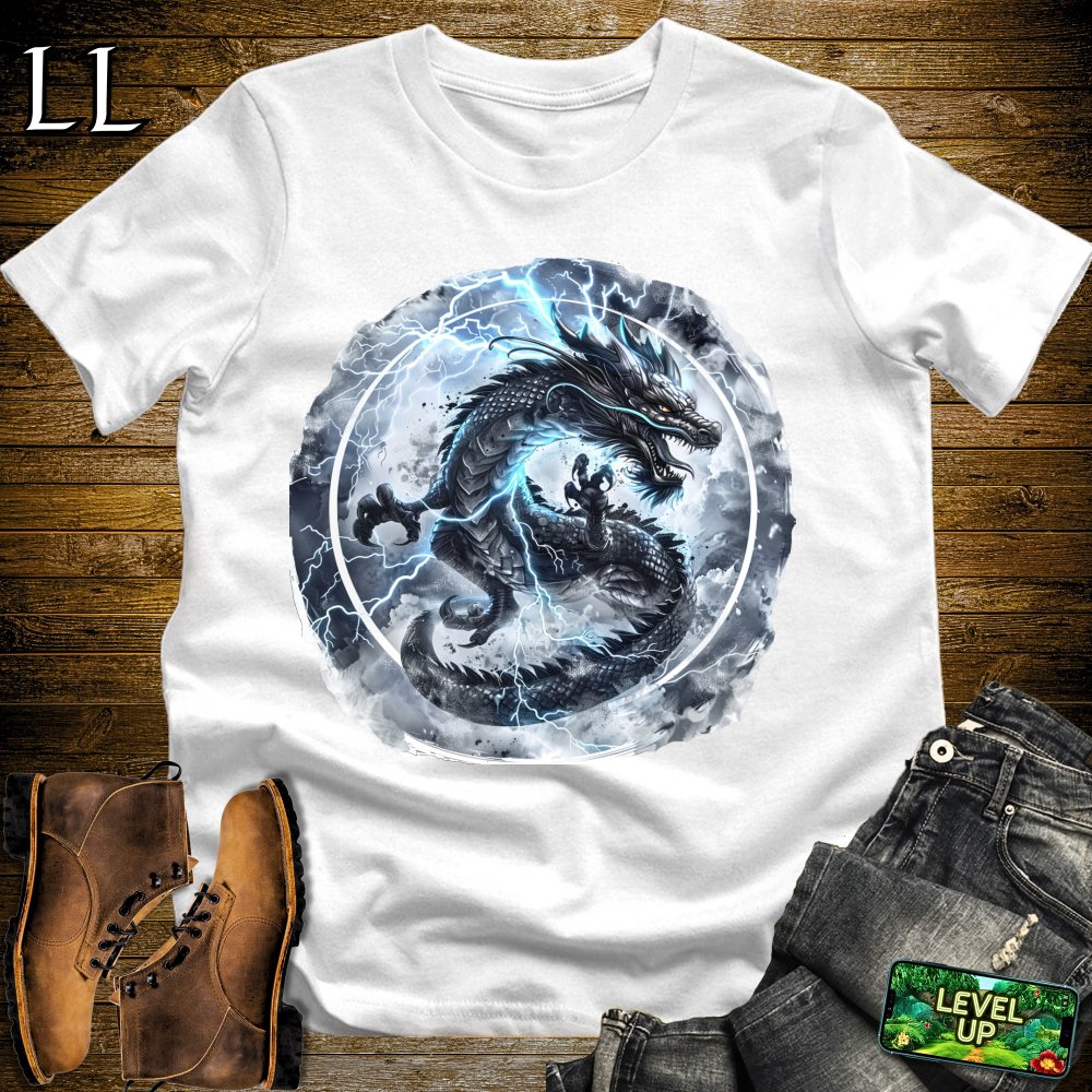 Lightning Dragon Softstyle Tee - White - LegacyLayers