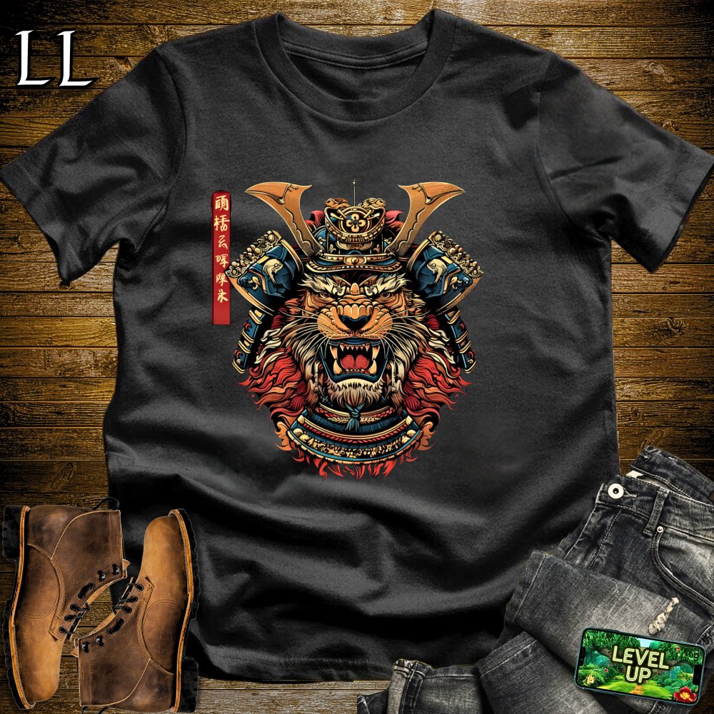 Lion Samurai White | King of Warriors Tee