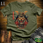 Lion Samurai Navy | King of Warriors Tee