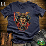 Lion Samurai Red | King of Warriors Tee