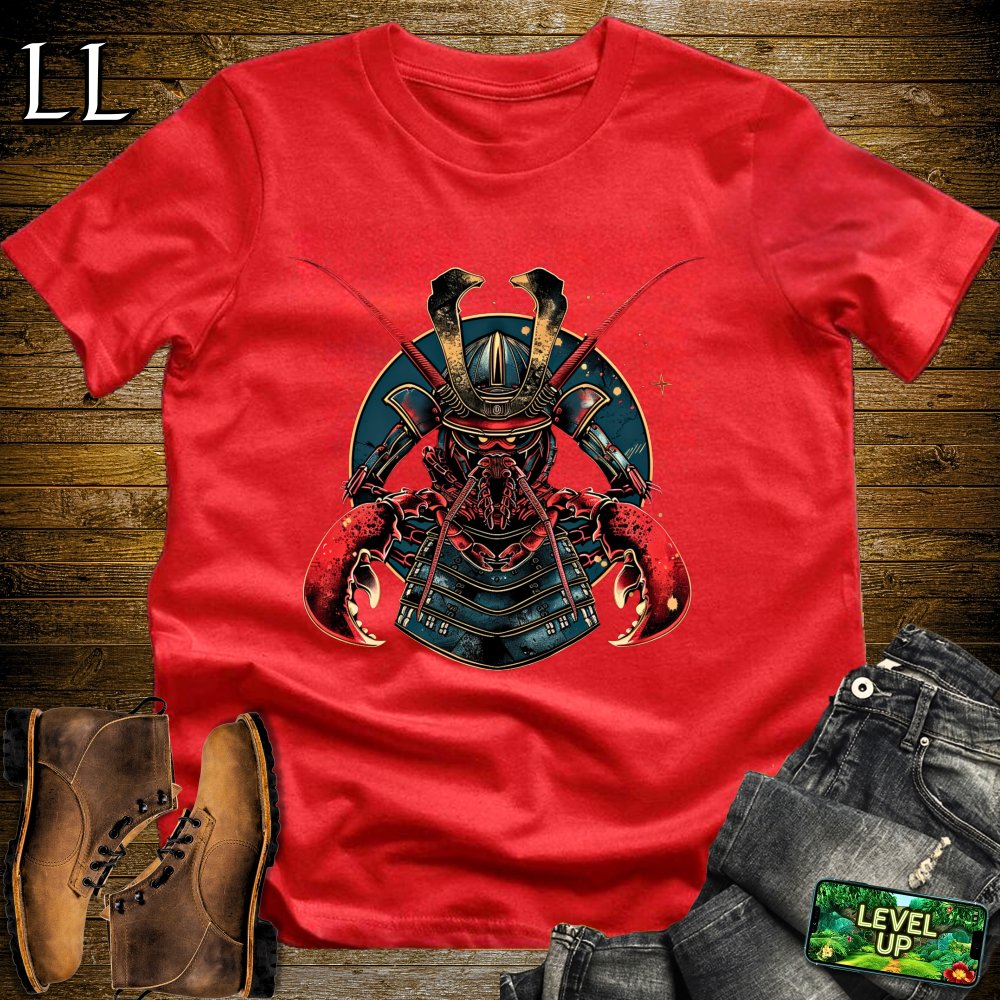 Lobster Samurai Royal Blue | Sea Creature Warrior Tee