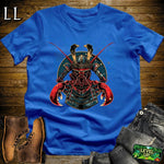 Lobster Samurai Light Blue | Sea Creature Warrior Tee