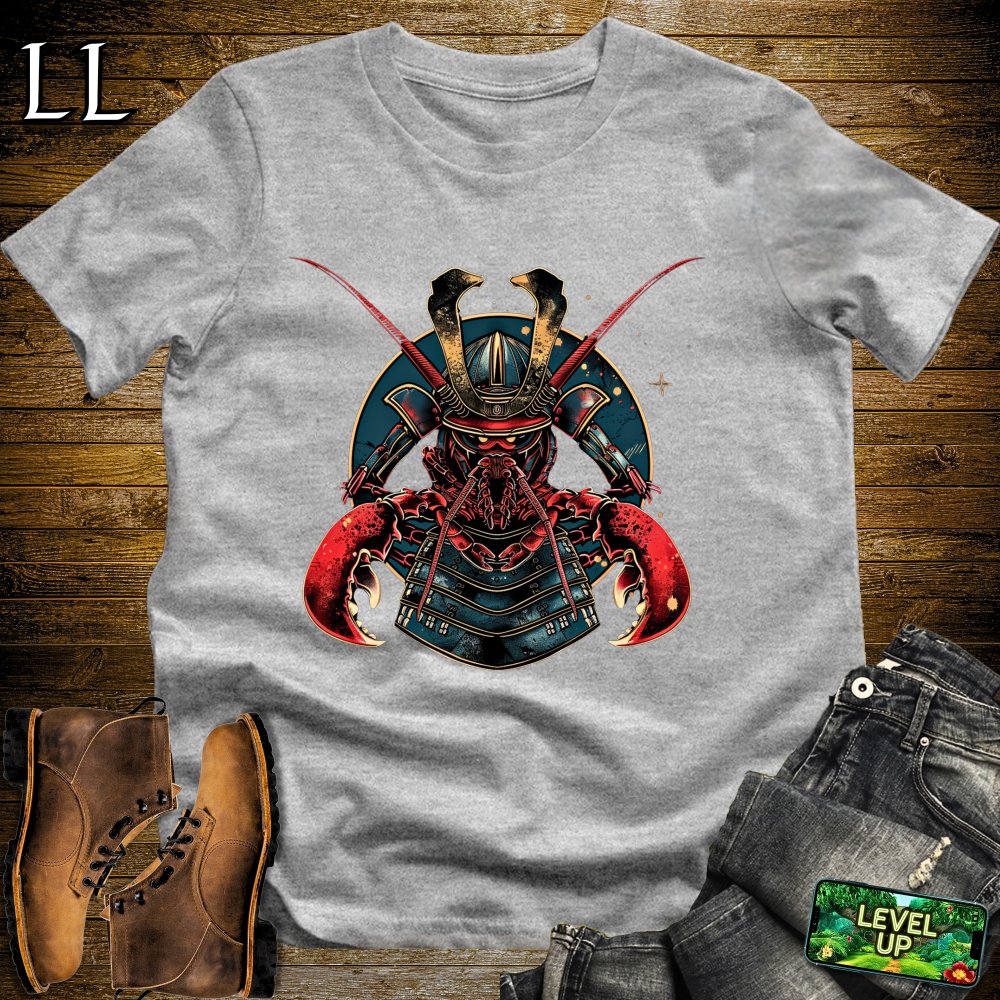Lobster Samurai Sport Grey | Sea Creature Warrior Tee