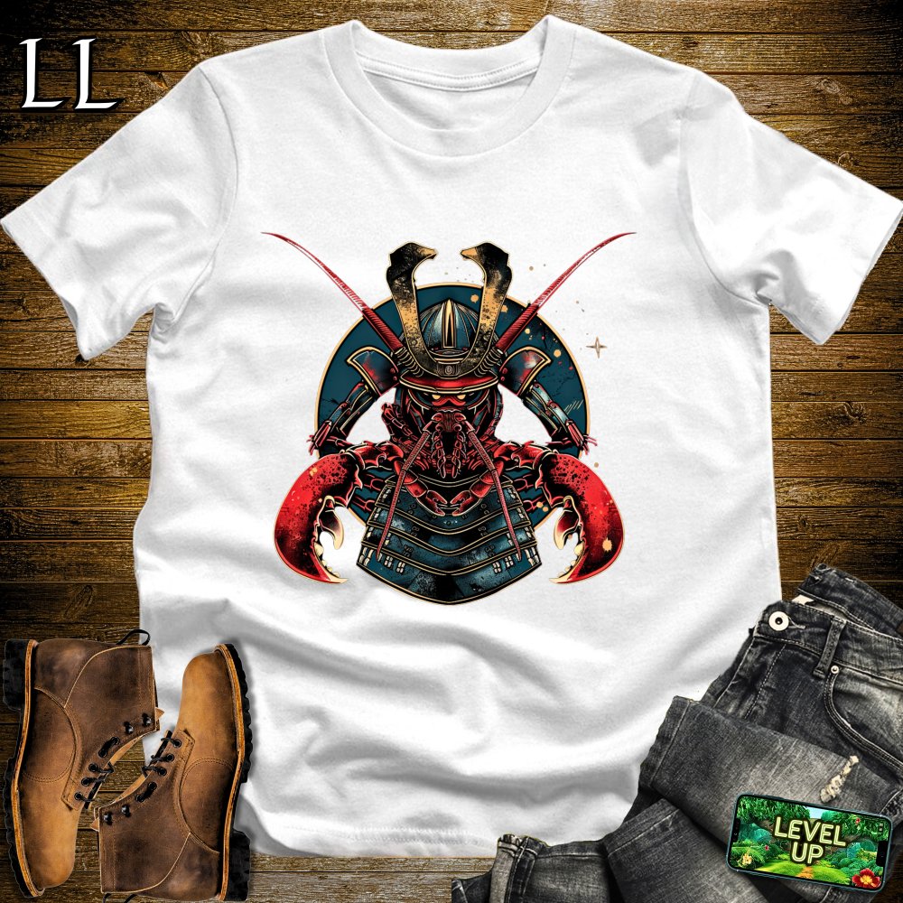 Lobster Samurai Military Green | Sea Creature Warrior Tee