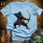 Long Bow Gorilla Samurai Light Blue | Archer Tee