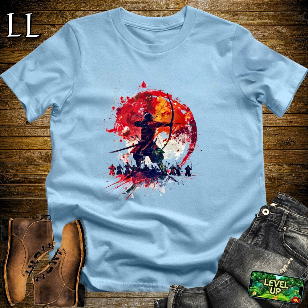 Long Bow Samurai Black | Archer Warrior Tee