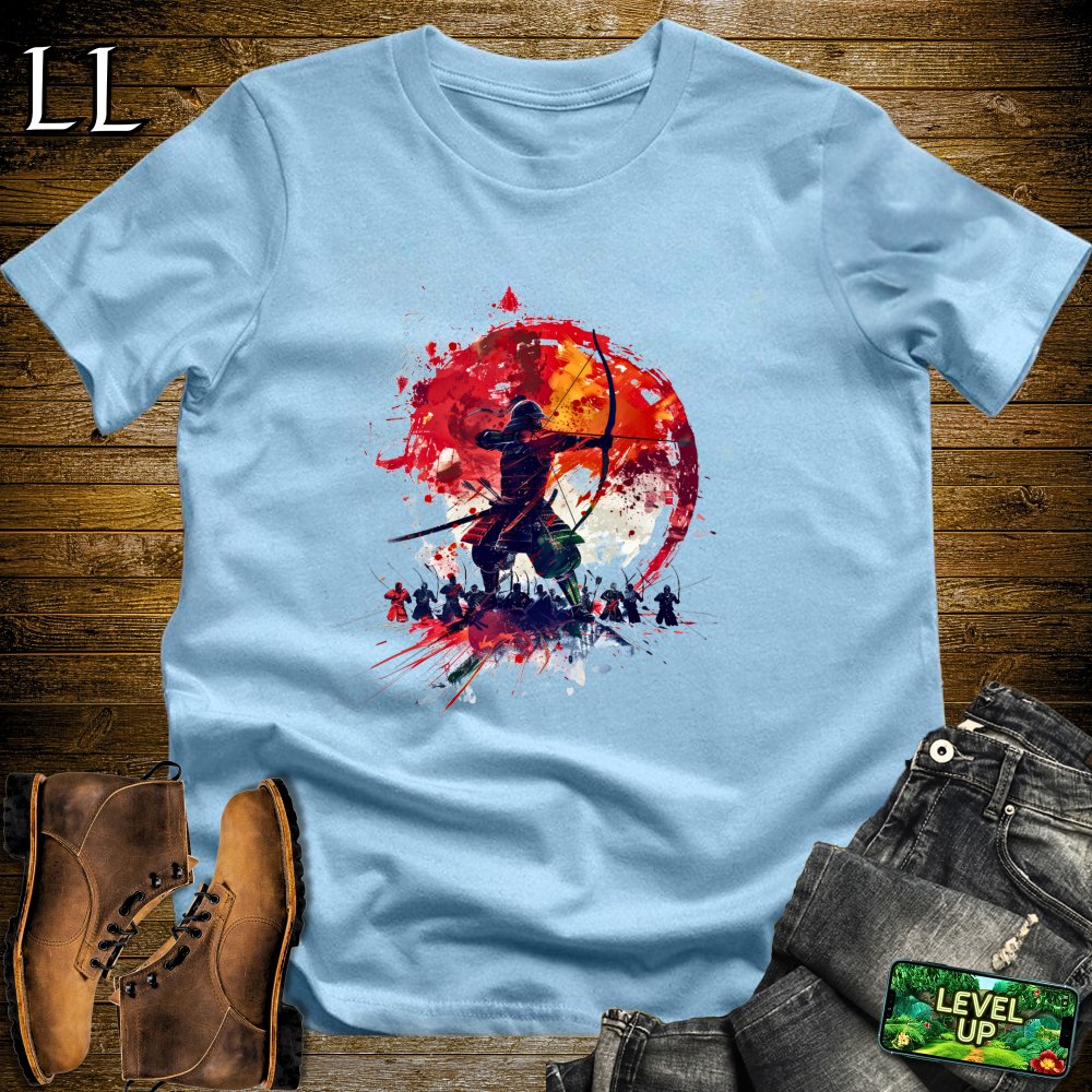 Long Bow Samurai Softstyle Tee - Light Blue - LegacyLayers