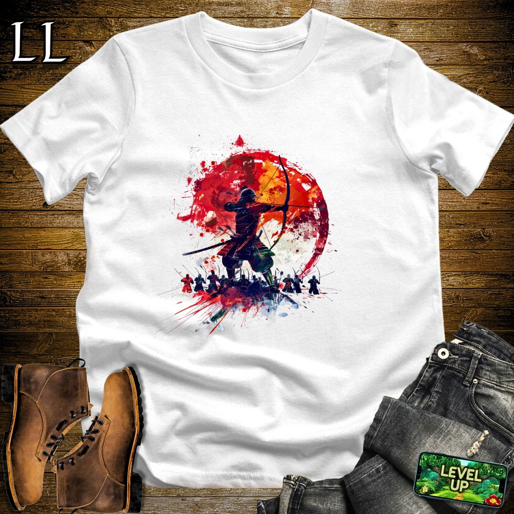 Long Bow Samurai Military Green | Archer Warrior Tee
