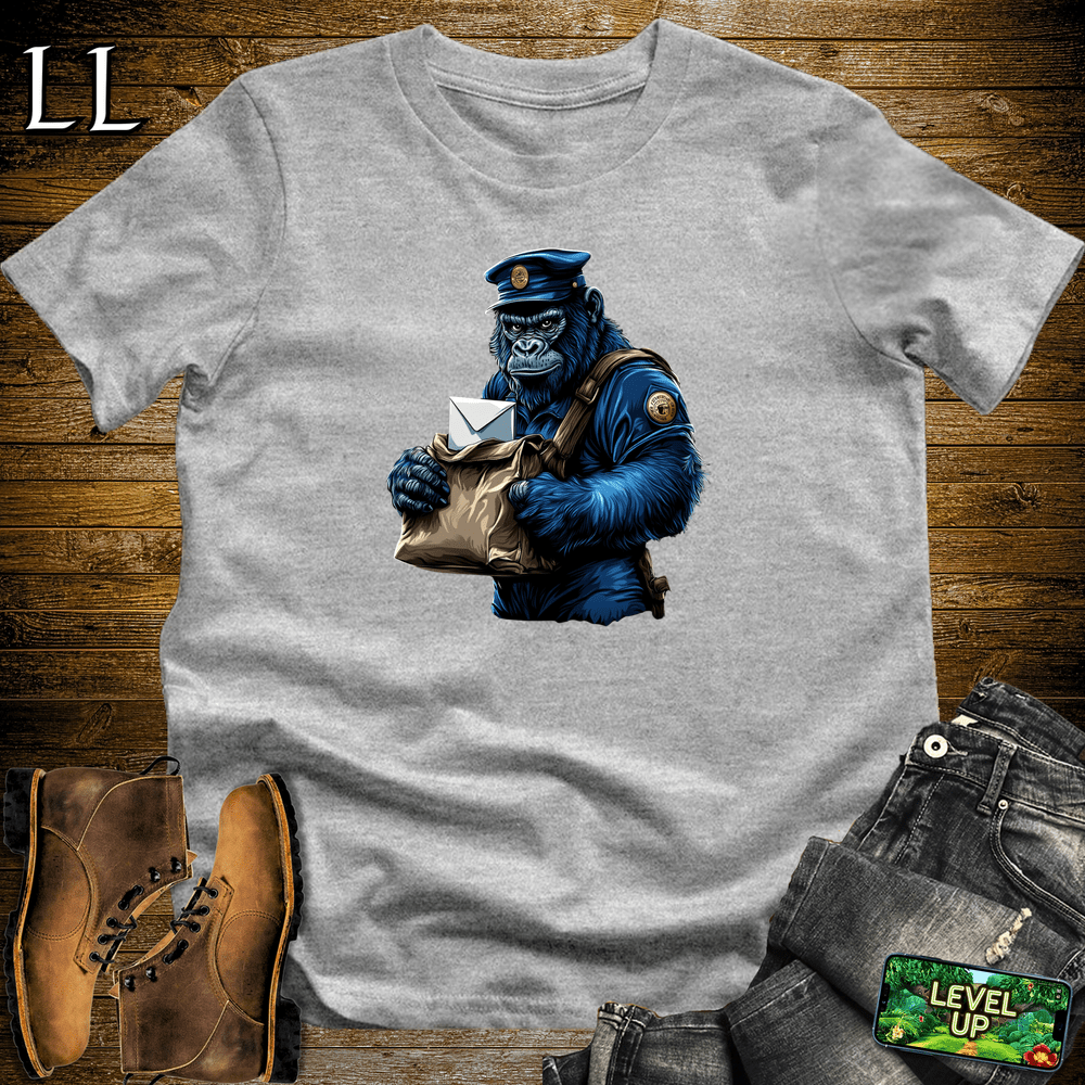 Mailman Gorilla Sport Grey | Funny Delivery Driver Shirt