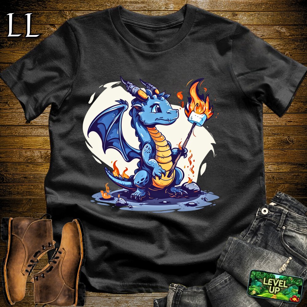 Marshmallow Dragon Softstyle Tee - Black - LegacyLayers