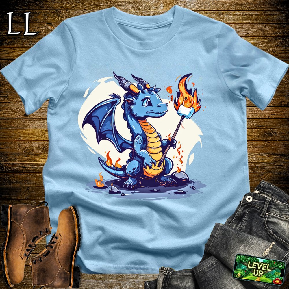 Marshmallow Dragon Softstyle Tee - Light Blue - LegacyLayers